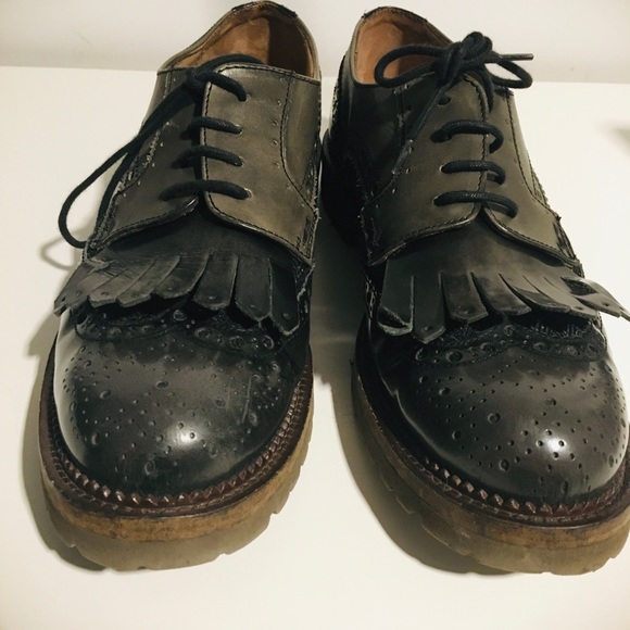 Italian Leather-Lace up-Oxford Shoes - Picture 3 of 4